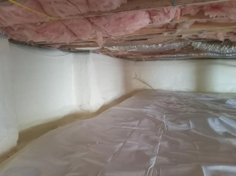 Crawl space encapsulation with closed-cell spray foam for Flat Roof Repair in Cotati
